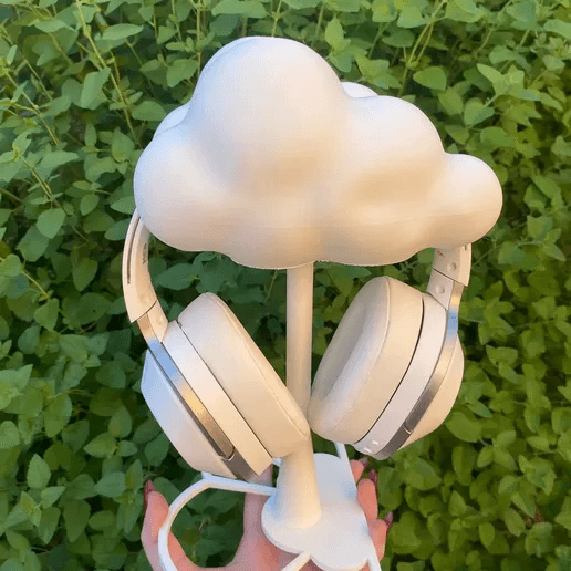 Cloud-Shaped Headphone Stand – Cute Desk Headset Holder