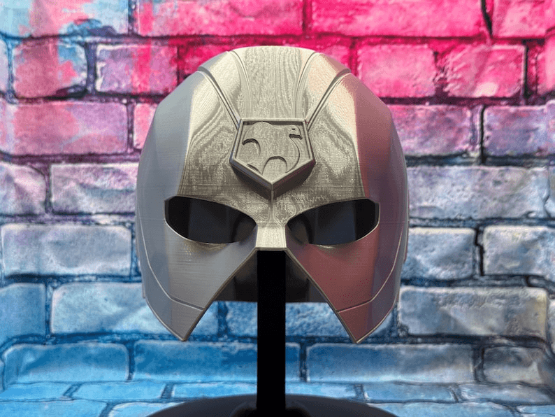 Top Trio Universe Inspired Fan Helmet Mask – Silver