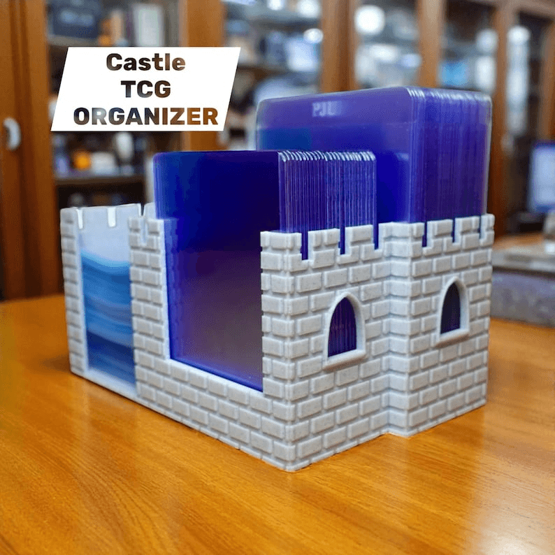 Castle TCG Organizer – Toploader & Sleeve Storage Box