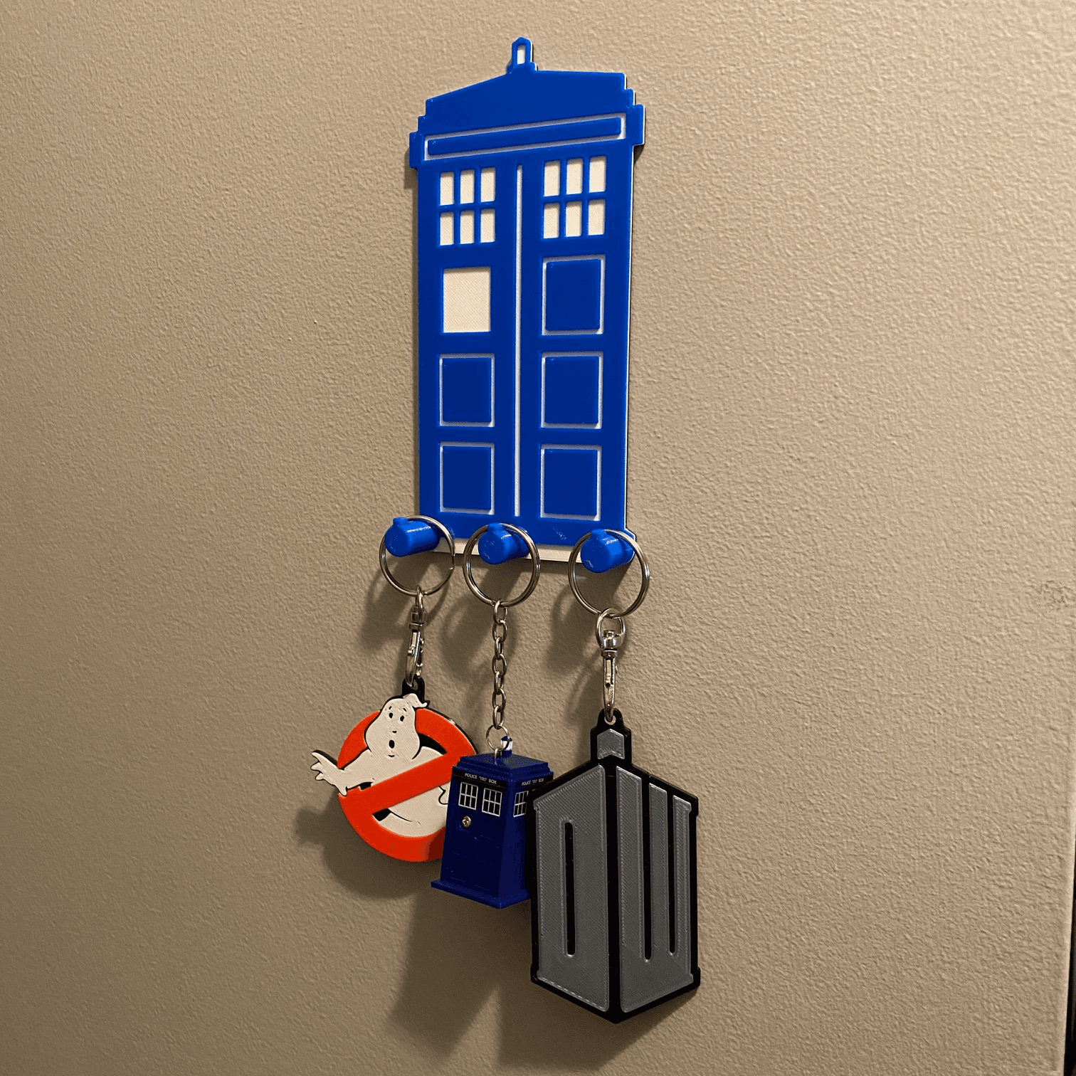Doctor Who Inspired TARDIS Wall-Mounted Key Holder
