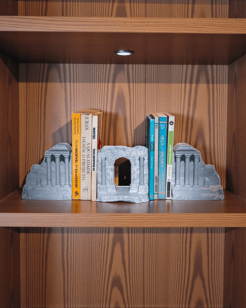 Roman Ruins Bookends | Classical Architecture Decor