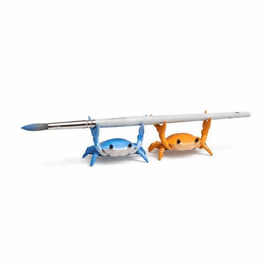 Cute Crab Pen & Brush Holder Desk Accessory