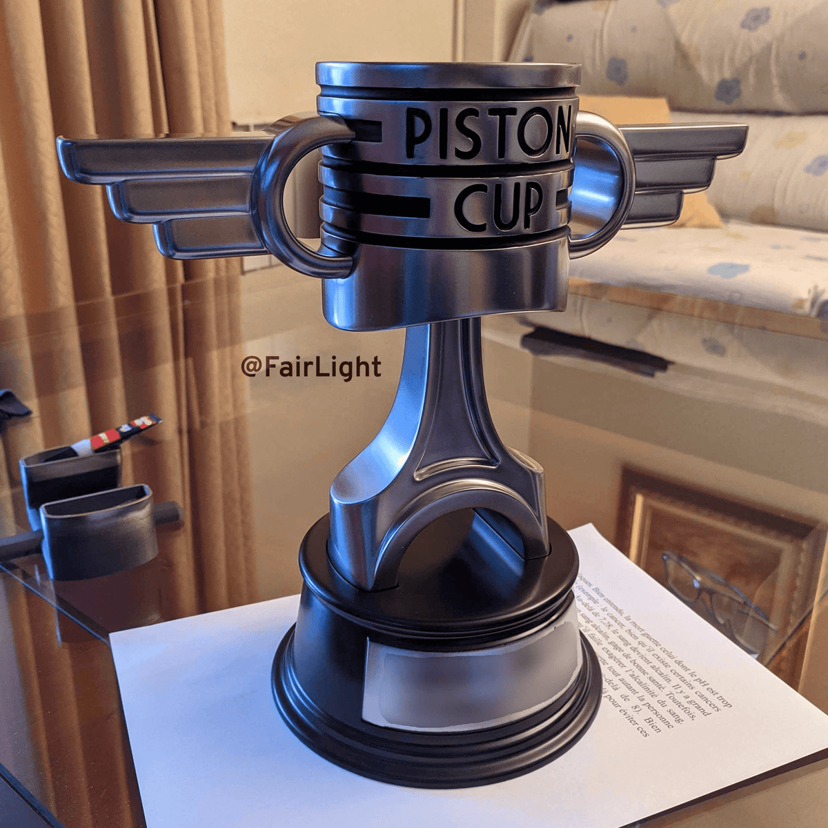 Personalized Piston Cup Trophy – Cars Inspired Fan Gift
