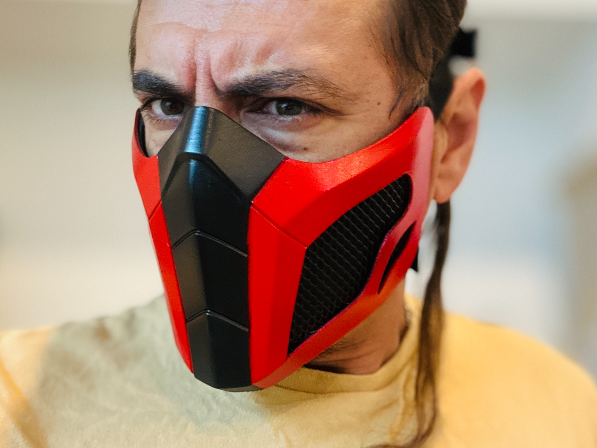 Ermac Soul Eater Inspired Fan Mask – MK Cosplay Costume