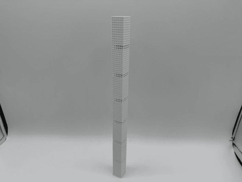 432 Park Avenue Inspired Miniature Skyscraper Model