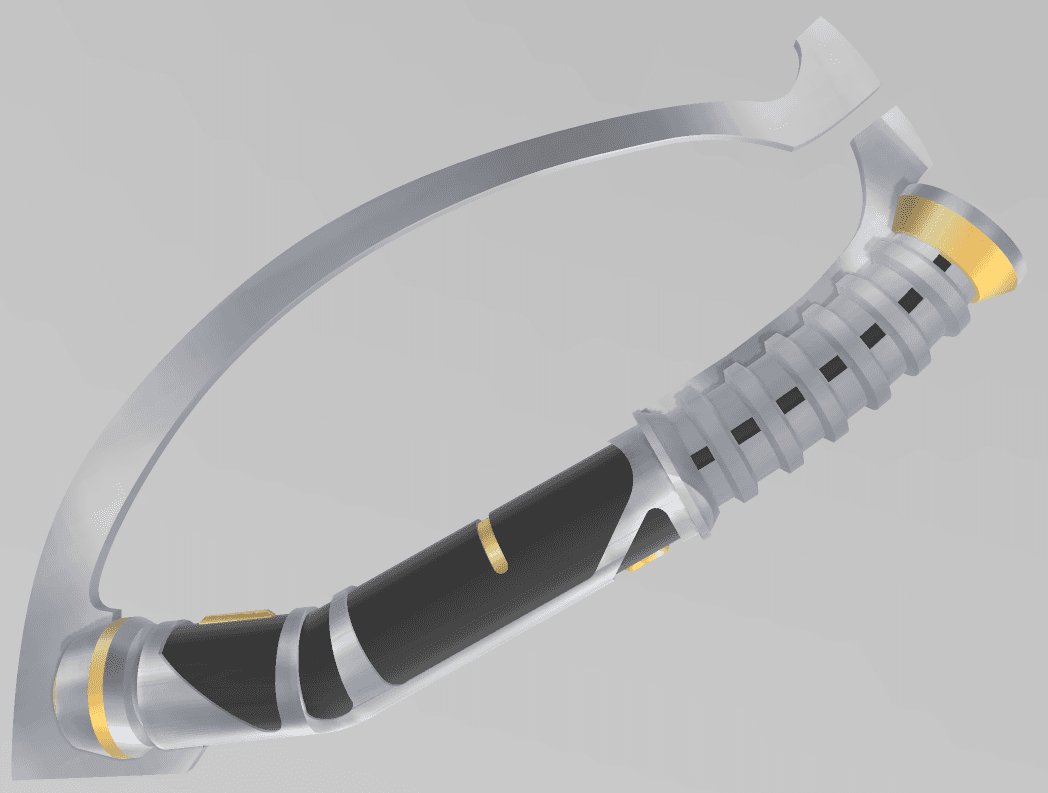 Oppo Rancisis Inspired Lightsaber Fan Replica Prop