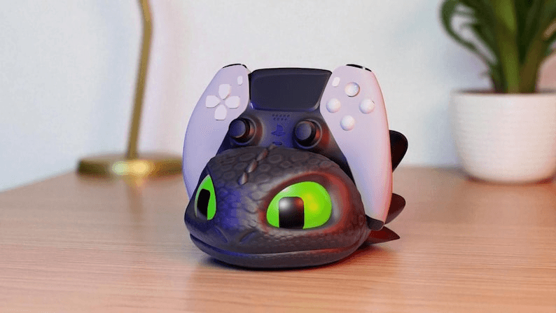 Toothless Inspired Dragon Joystick Holder for Gamers