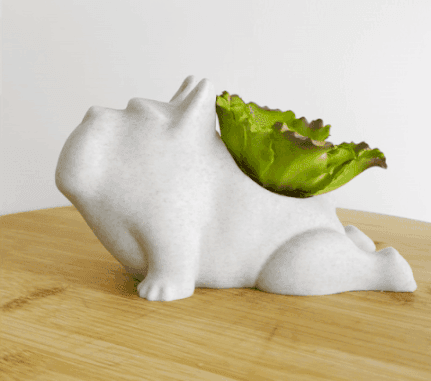 Sleeping French Bulldog Succulent Planter & Plant Pot