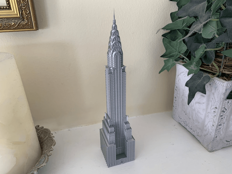 Chrysler Building Inspired Miniature NYC Skyscraper Model