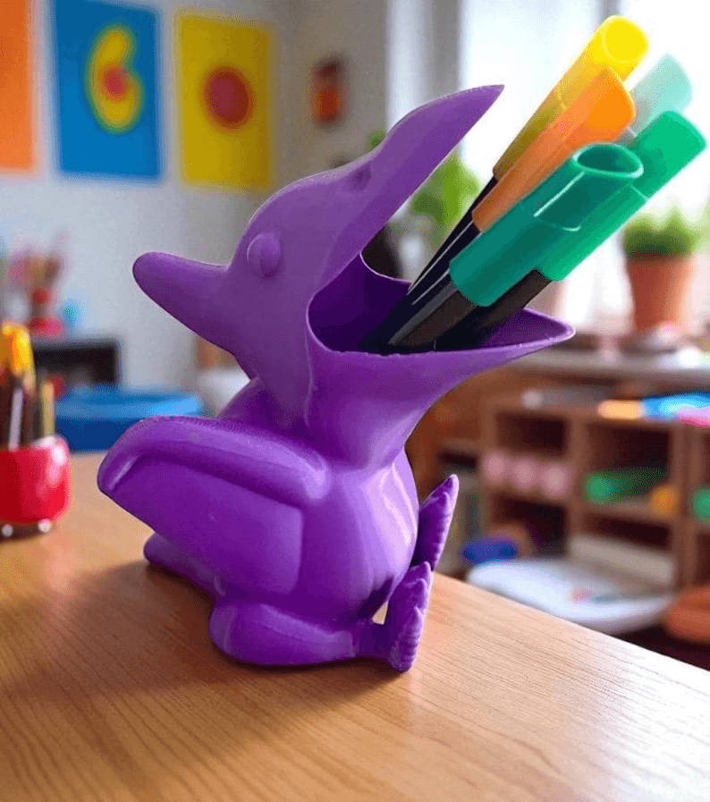 Pterodactyl Dinosaur Pen Holder & Pencil Cup Organiser