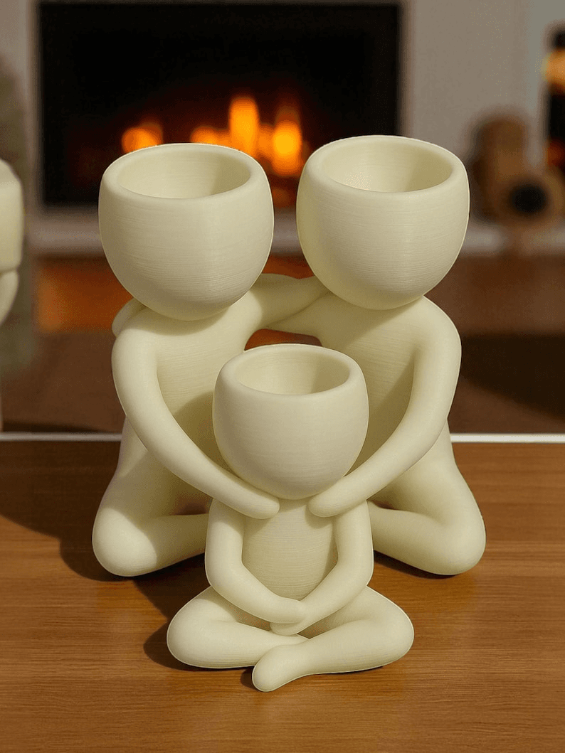 Family Hug Abstract Figure Succulent Planter Set