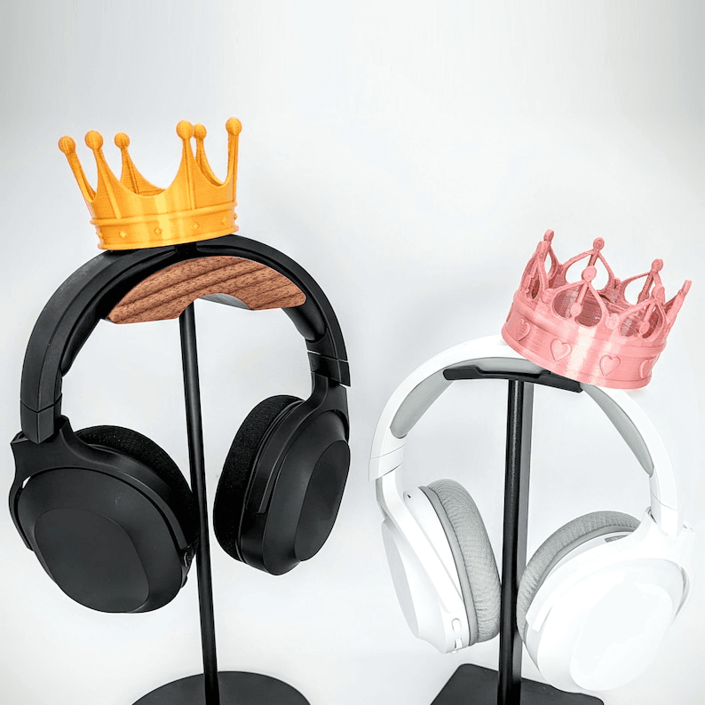 Princess Peach-Inspired Gold Crown Headband for Cosplay