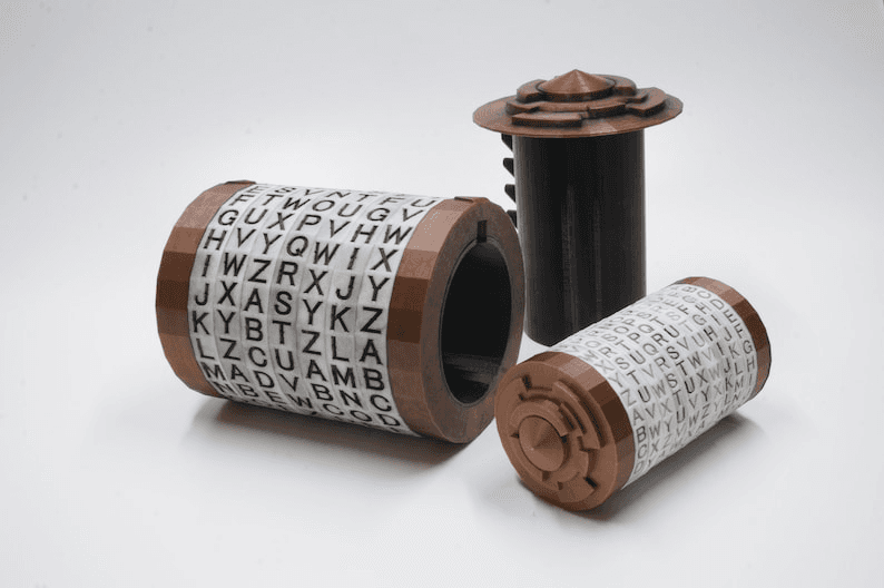 Cryptex Inspired Secret Code Puzzle Box Cylinder Vault