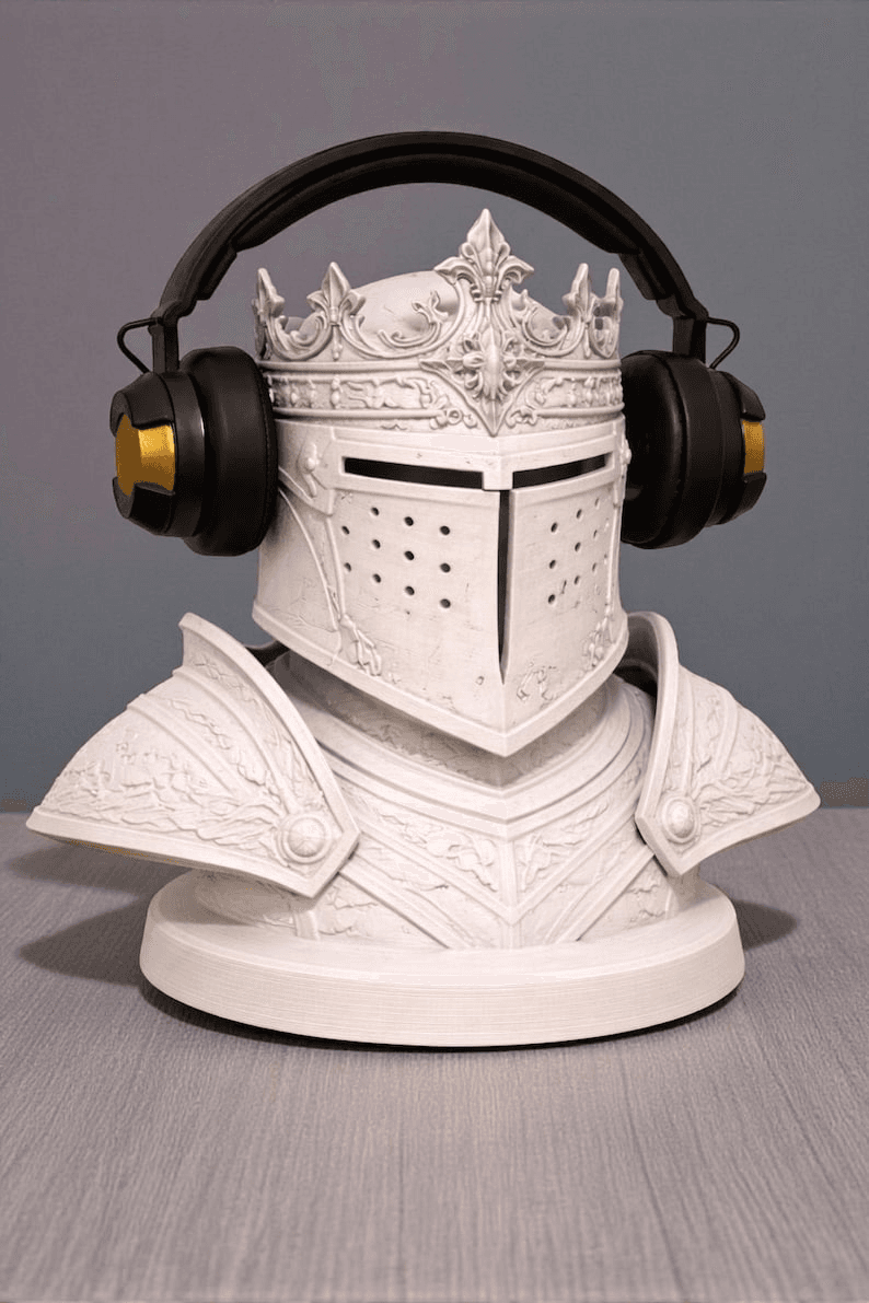 Royal Knight Armour Bust Headphone Stand – Medieval Gamer