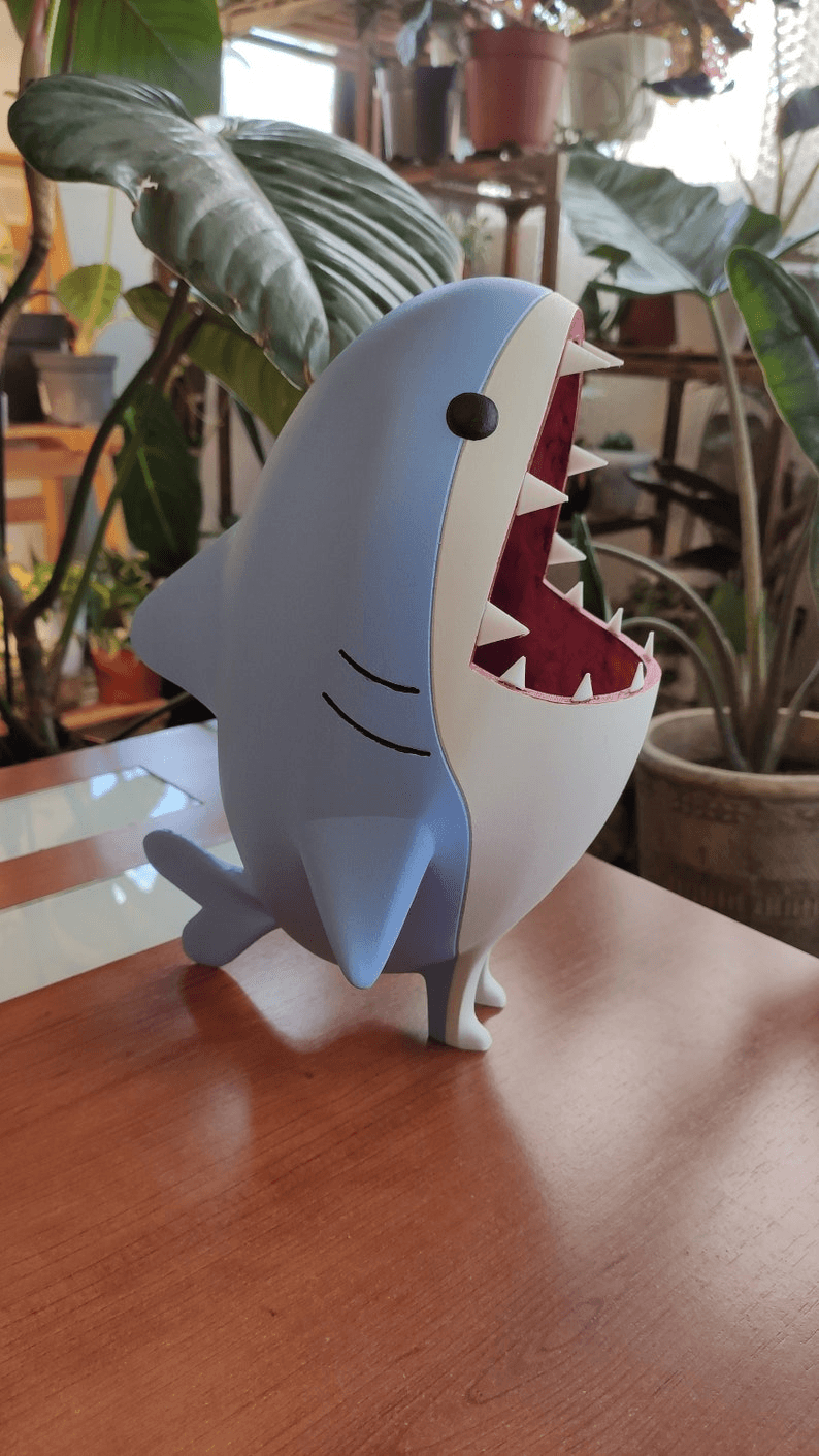 Final Fantasy-Inspired Shark Plant Pot | Gaming Planter