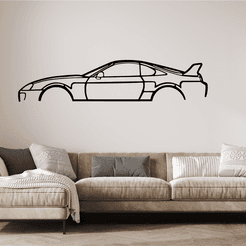 MK4 Toyota Supra Inspired Wall Racer Silhouette Decor