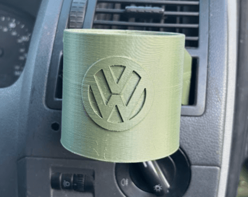 Volkswagen-Inspired Logo Vent Cup Holder for Car