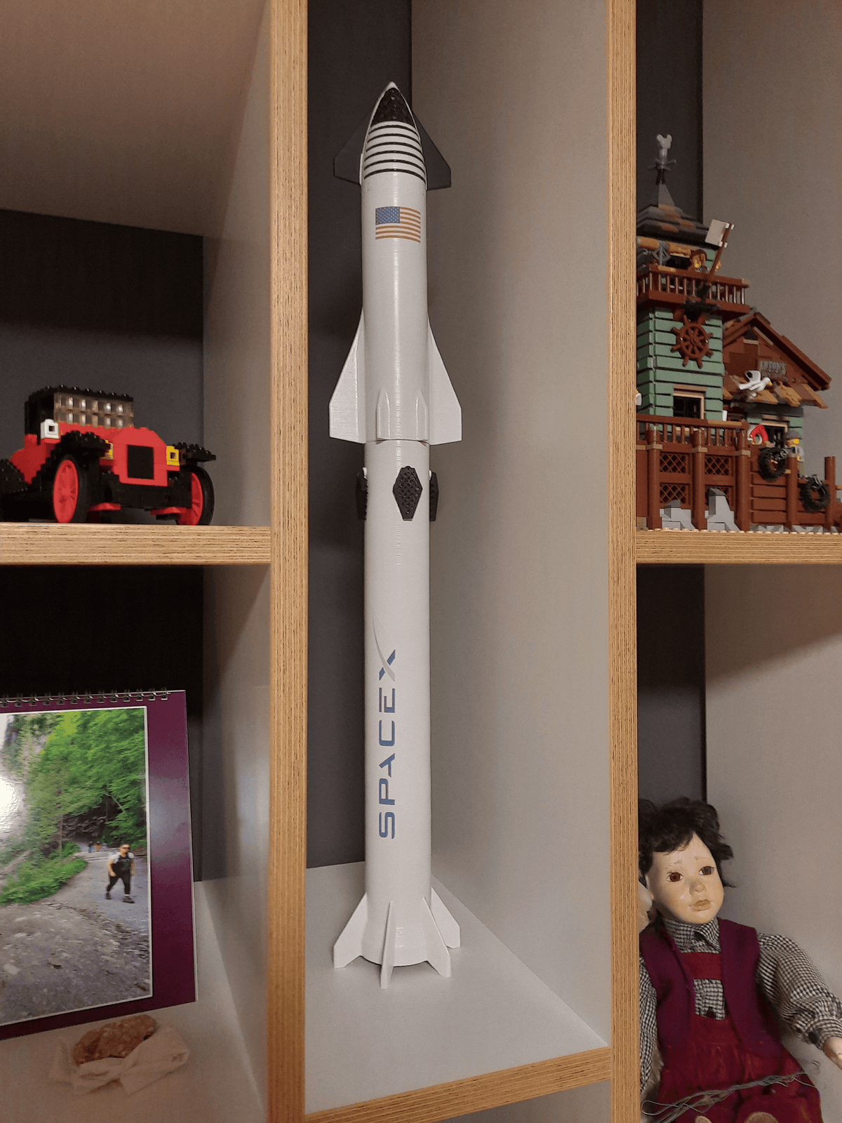 SpaceX Starship Inspired Super Heavy Rocket Lamp Model