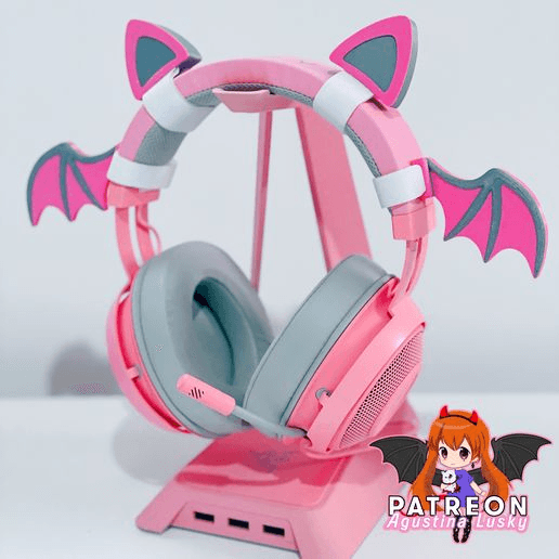 Bat Wings & Cat Ears Gaming Headset Attachment