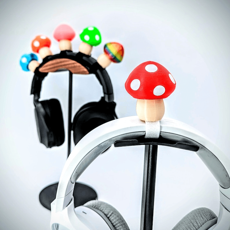 Mushroom-Inspired Headphone Stand & Headset Holder