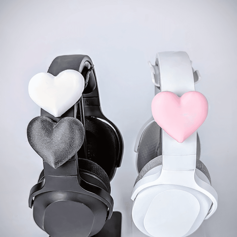 Cute Bear Figurine with Headphones & Satchel Bag