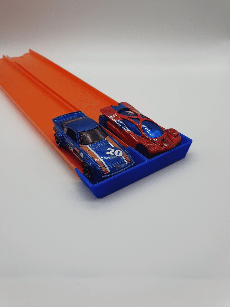 Custom Hot Tracks-Style End Stop Connector for Toy Cars