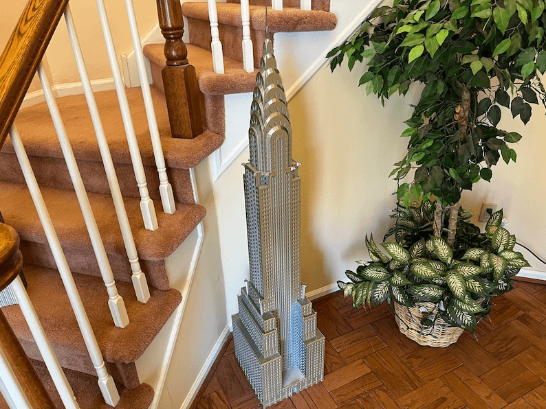 Extra Large Chrysler Building Inspired Miniature Model