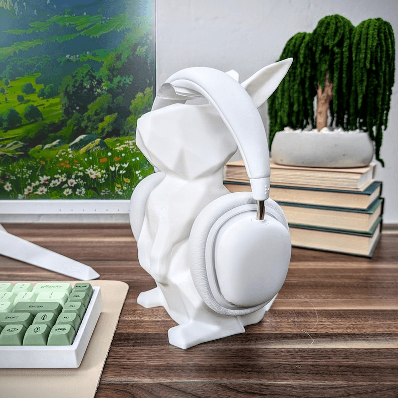 Bunny Ear Headphone Stand & Rabbit Headset Holder