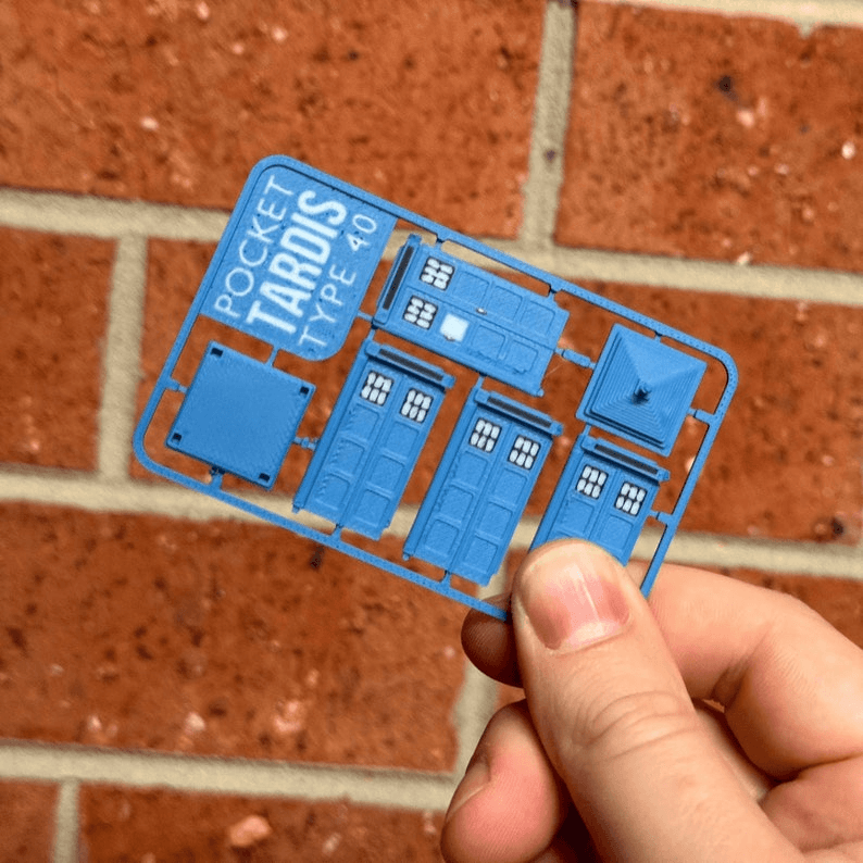 Pocket TARDIS Kit Card – Doctor Who Inspired Mini Model