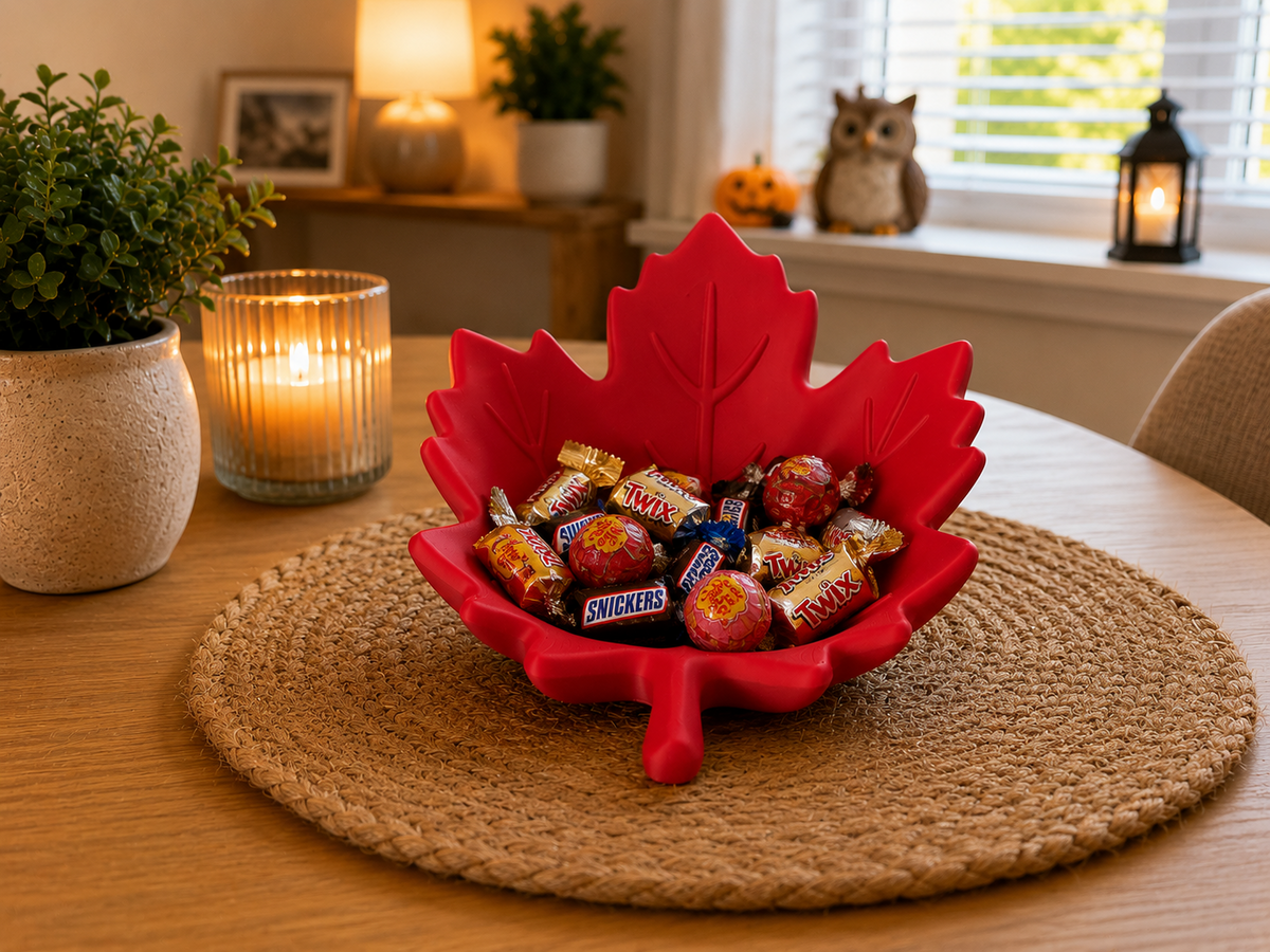 Maple Leaf Candy Bowl – Autumn Trinket Tray & Desk Organiser