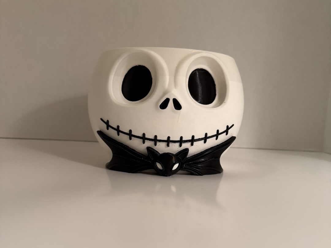 Jack Skellington Inspired Halloween Candy Dish Bowl