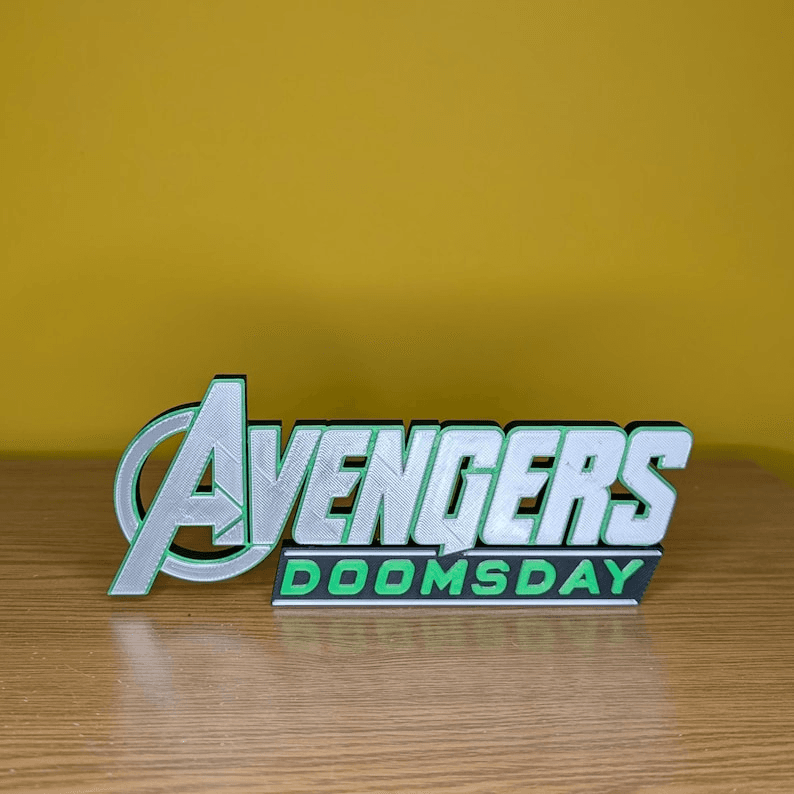 Avengers Doomsday Inspired Logo Sign | Marvel Fan Decor