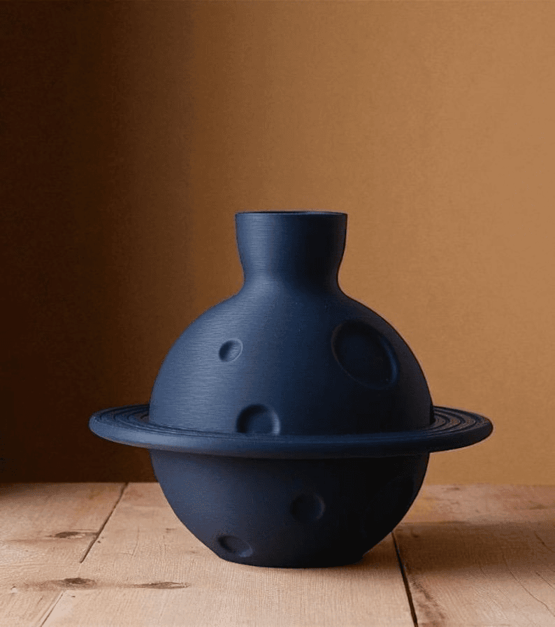 Space-Inspired Planet Vase | Cosmic Saturn Flower Vase