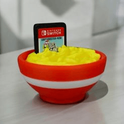 Noodle Bowl Nintendo Switch Game Card Holder Stand