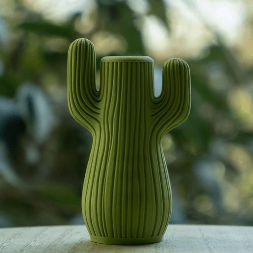 Saguaro Cactus Shaped Vase – Southwestern Botanical Decor