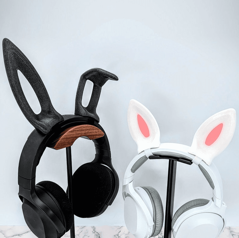 Bunny Ears Headphone Clip-On | Rabbit Cosplay Accessory