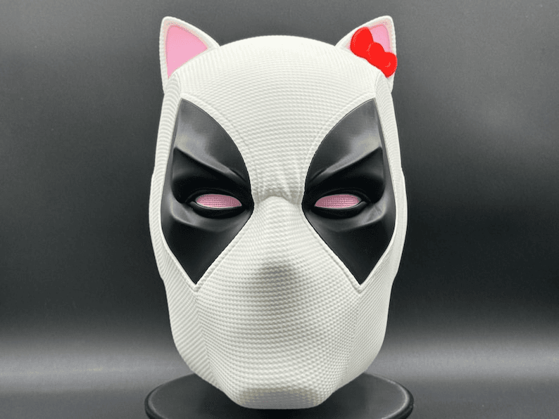 Kittypool Fan Mask – Deadpool & Hello Kitty Inspired Cosplay