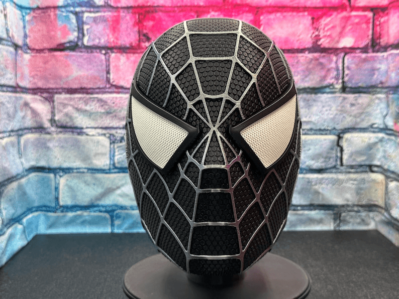 Spider-Man Black Suit Inspired Cosplay Helmet Mask