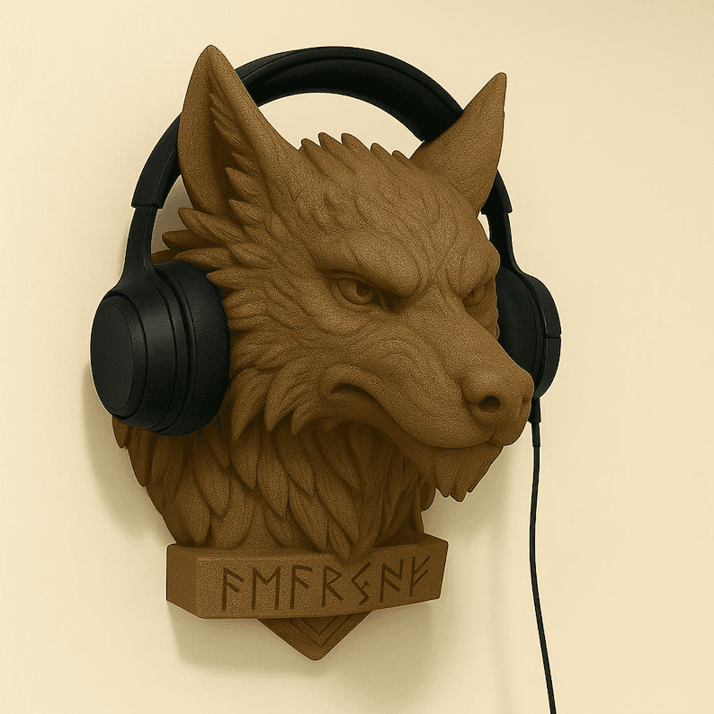 Fenrir Wolf Norse Gaming Headphone & Controller Mount