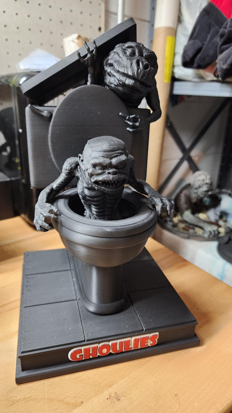 Ghoulies-Inspired Green Monster Statue | Horror Fan Figurine