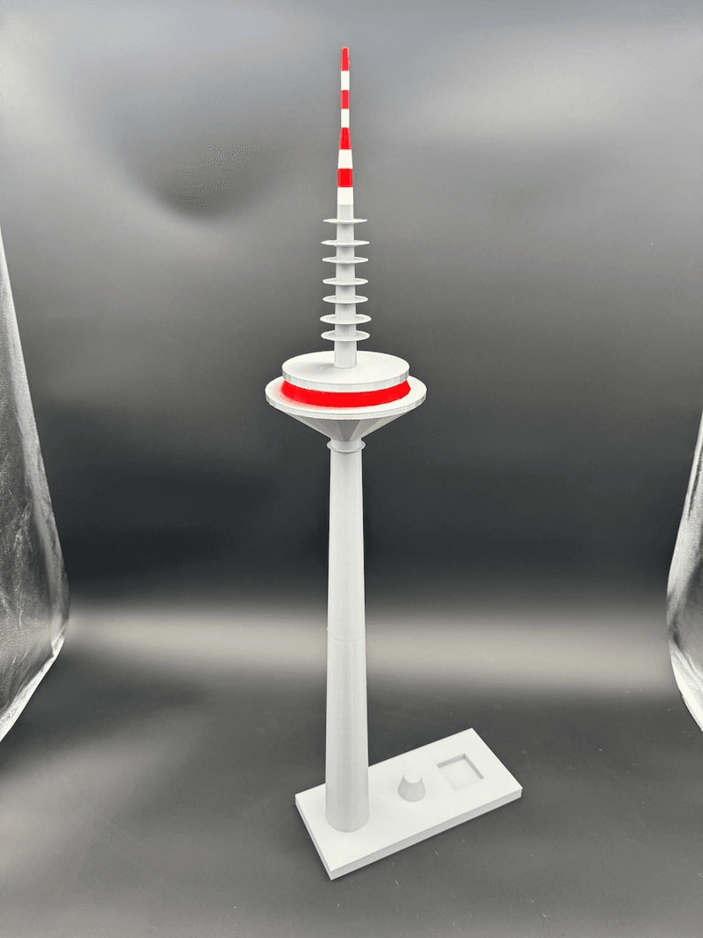 Europaturm Frankfurt Tower Inspired Miniature Model