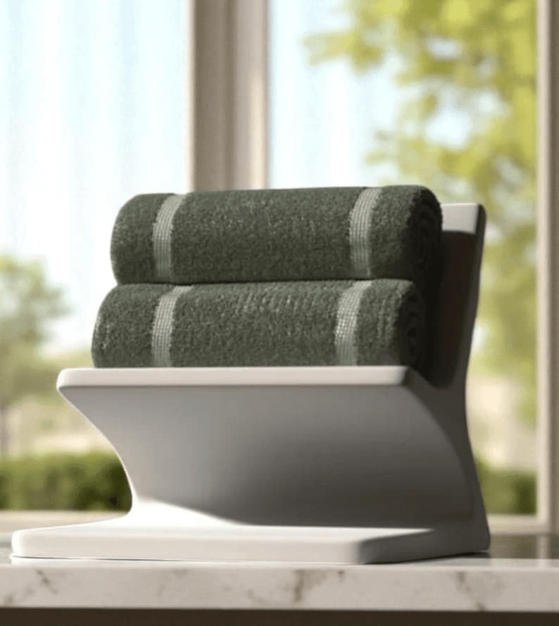 Minimalist Arc Small Towel Holder & Countertop Stand
