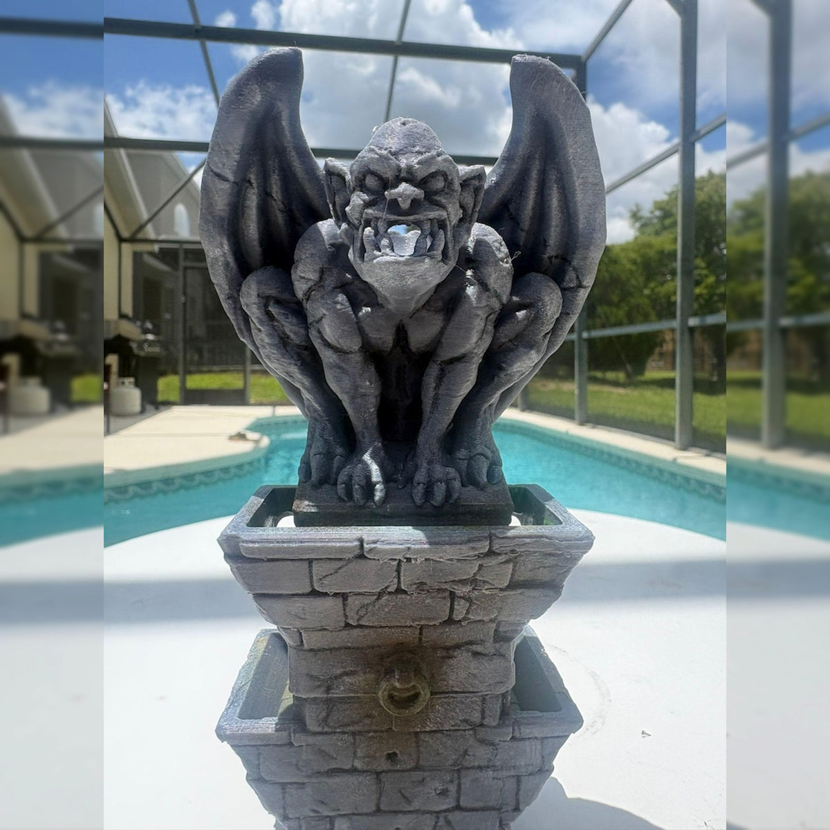Gothic Gargoyle Backflow Incense Burner | Stone Tower