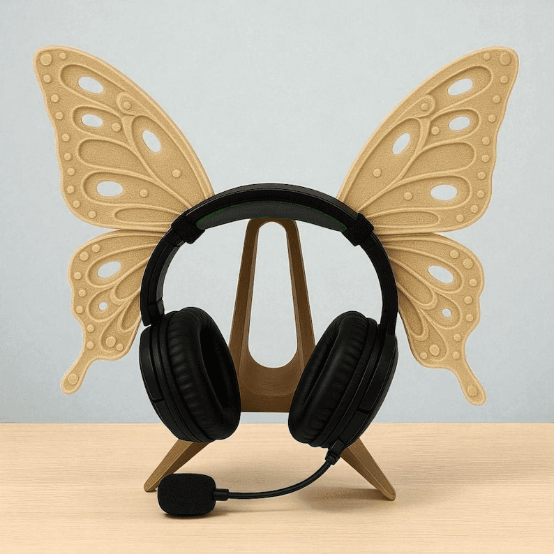 Butterfly Wing Gaming Headset Stand | Cosplay Desk Holder