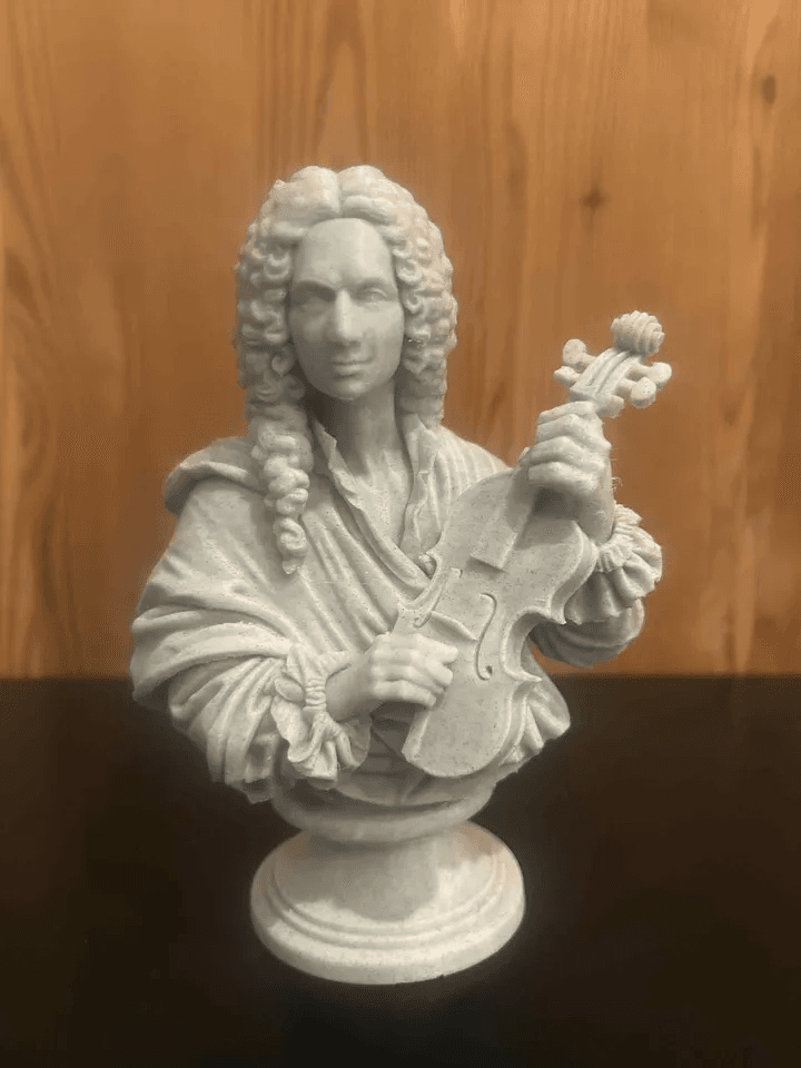 Antonio Vivaldi Bust Figurine – Baroque Composer Gift