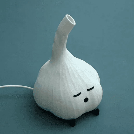 Kawaii Garlic Night Light – Cute Novelty Desk Lamp