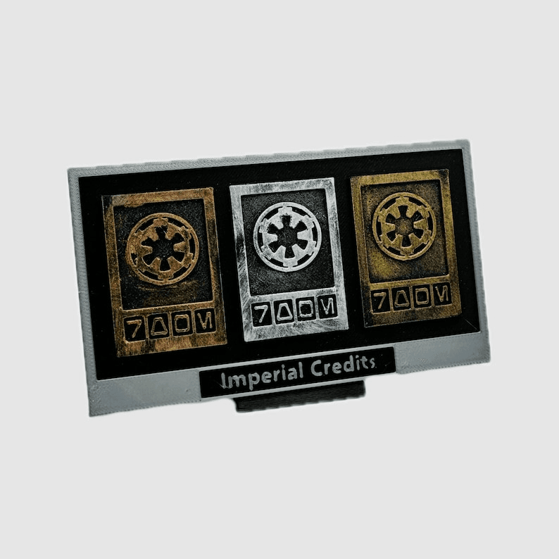 Star Wars Inspired Imperial Credits Display Stand Set