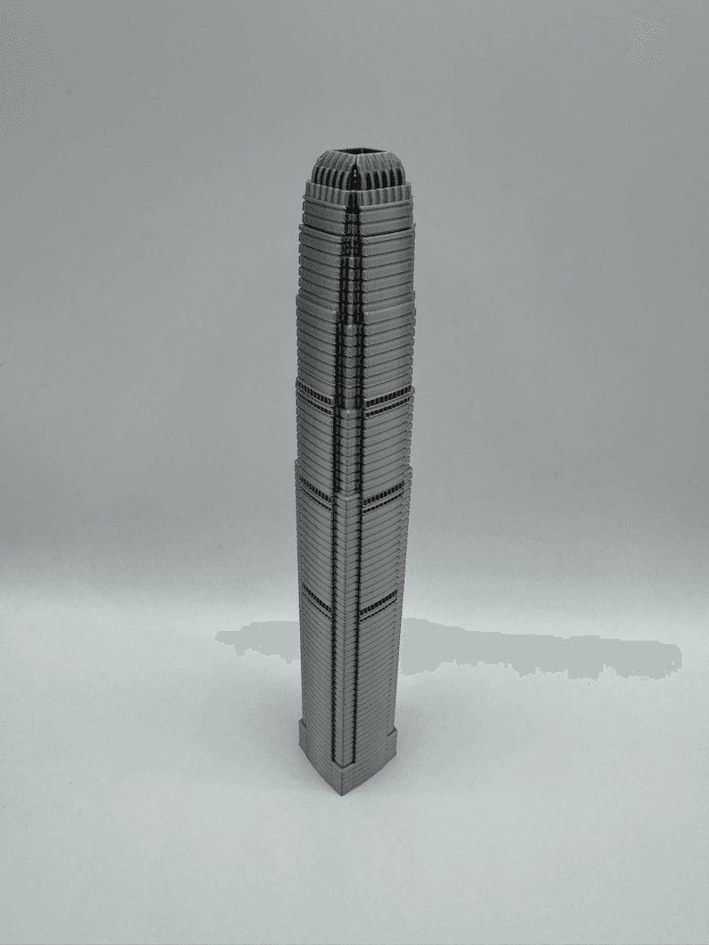 Two IFC Hong Kong Tower Inspired Miniature Skyline Model