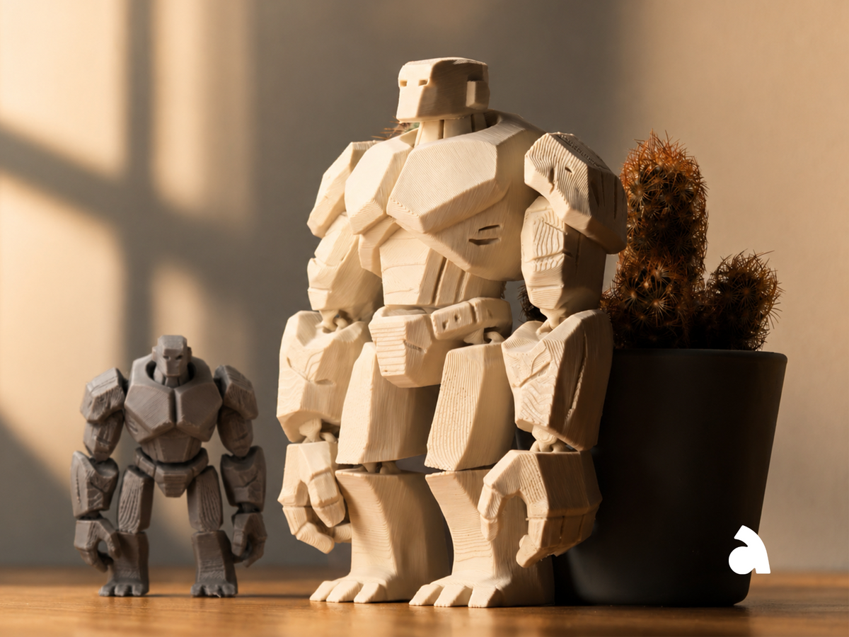 Stone Golem Flexi Toy Keychain – Fantasy Creature Figure