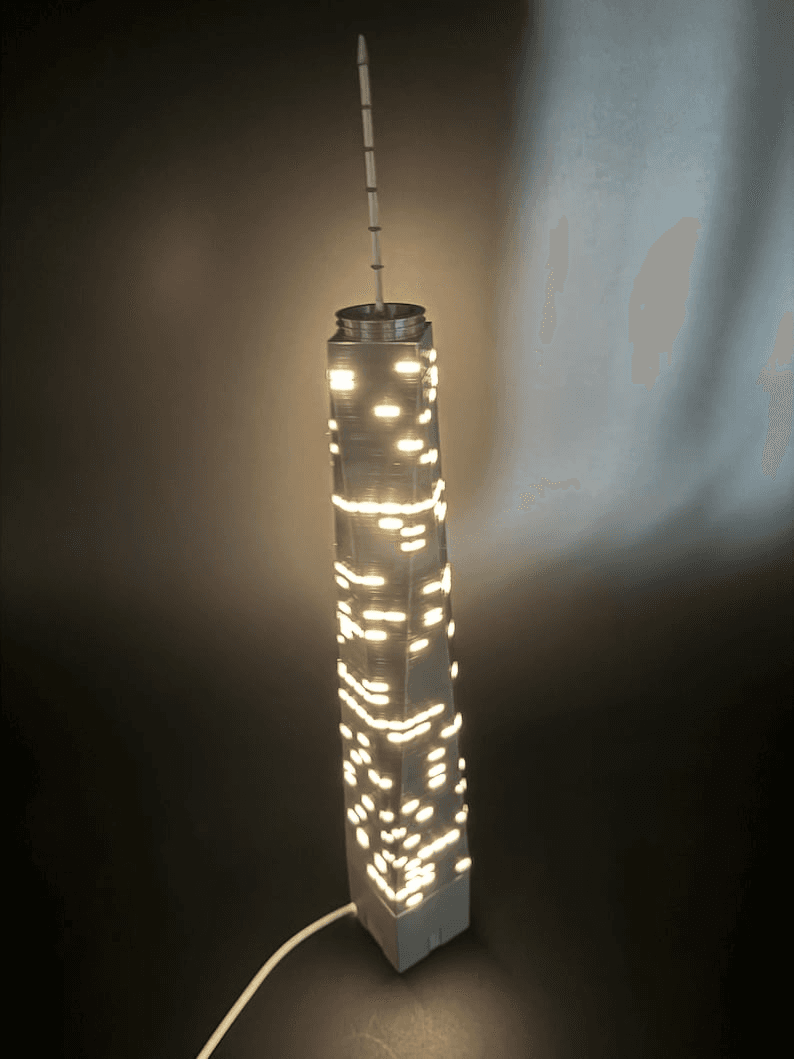 Twin Towers Inspired Light-Up Miniature NYC Skyline Model